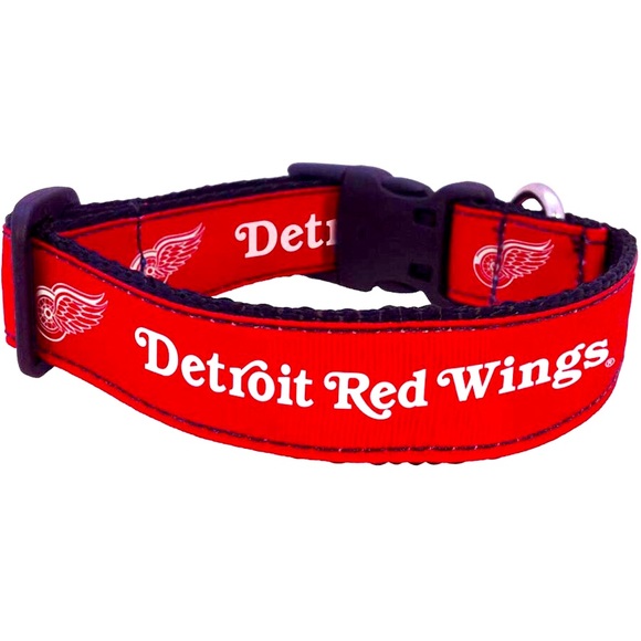 ALL STARS DOGS , Detroit Red Wings Team - Dog Collar size SMALL 8-14’ collar - Picture 1 of 2